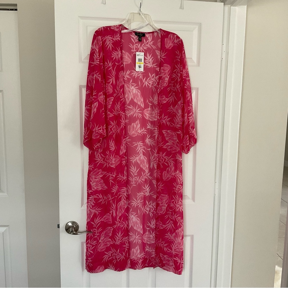 Jessica Simpson Pink Floral Kimono